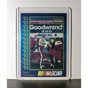 Race 2 Rockingham YR 1993 Maxx Premier Plus Racing #180 NASCAR Card